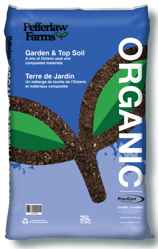 Organic Pefferlaw Farms Garden & Top Soil - 25L